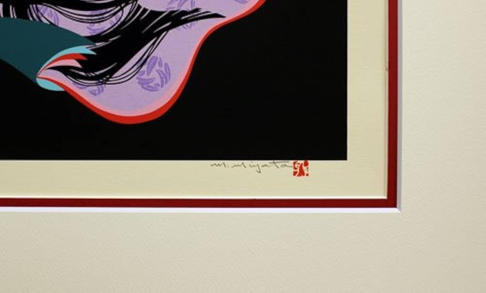 宮田雅之 竹取物語 月に帰るかぐや姫 シルクスクリーン 65/300 額装 57 宮田雅之 竹取物語 月に帰るかぐや姫 シルクスクリーン 65/300 額装 57